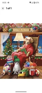 300 Piece Jigsaw Puzzle *  Another Knitted Gift From Grandma * Tom Wood *SUNSOUT - Picture 1 of 4