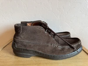 Bally Mocassino Stile Wallabee Scamosciato Marrone Scuro - Taglia 6 - Ottime Condizioni (O1) - Foto 1 di 16