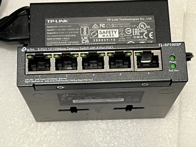 TP-LINK TL-SF1005P 5-PORT 10-100 MBPS PoE+ Switch 65w - Image 1 of 4