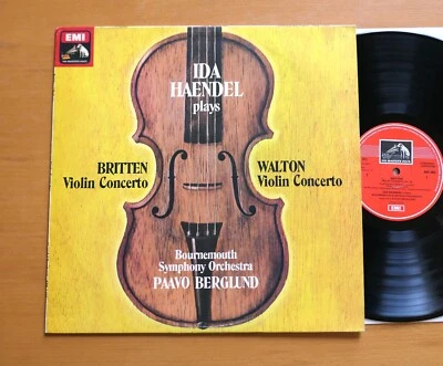 ASD 3483 Ida Haendel Britten Walton Violin Concerto ED1 EMI Quad NEAR MINT LP - Image 1 of 4