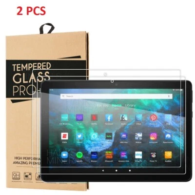 2PCS Amazon Fire HD 7 8 10.1 11" Screen Protector Tempered Glass Protective Film - Image 1 of 4