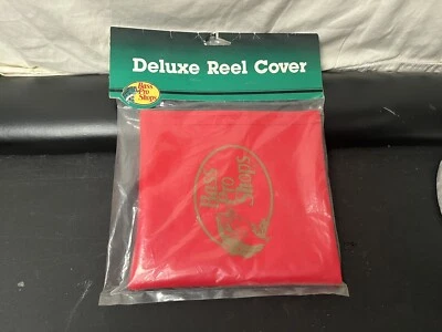 🔥1x NOVO🔥 Bass Pro Shops Deluxe Vinil Vermelho Capa de Carretel de Pesca - Imagem 1 de 3