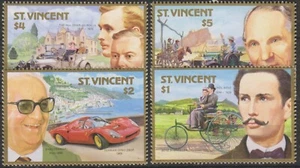 Timbres sur les Automobiles - Série de timbres neufs ** de Saint Vincent - Picture 1 of 1