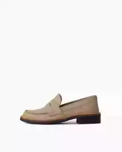 Mocasín Rag & Bone Slayton de cuero nobuck suave arena ligera Penny Mocasín 39,5/US9-9,5 - Imagen 1 de 23
