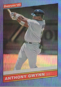 2020 Donruss Baseball Holo Blue Variation #218 Tony Gwynn RETRO