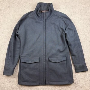 Stio Jacket Mens Medium Blue Wool Blend Field Coat Outdoor Utility Pockets Lined - Picture 1 of 17