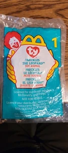 Ty Teenie Beanie Baby FRECKLES The LEOPARD #1 McDonald's Happy Meal Toy 1999 New - Picture 1 of 2