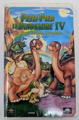 Petit-Pied le Dinosaure IV VHS (1996) - NTSC - French - G/F (Tested) - Image 1 of 4