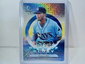 2020 Bowman Chrome Dawn of Glory Wander Franco /150 MOJO Refractor RAYS - Picture 1 of 6