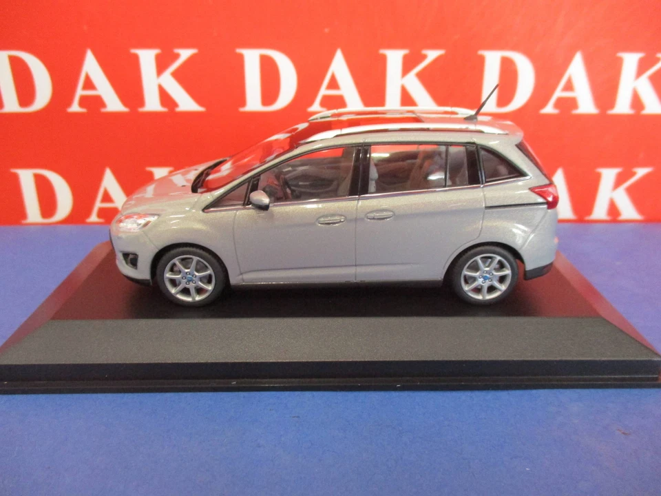Die cast 1/43 Modellino Auto Ford Grand C-Max Grey 2010 by Minichamps - Immagine 1 di 4
