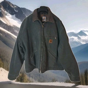 Vintage Carhartt J97 MOS Detroit Jacket Moss Green Herren 3XL USA Union Made - Bild 1 von 19