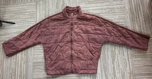 Chaqueta Free People Dolman acolchada tejida de gran tamaño, arcilla/terracota, mediana - Imagen 1 de 14