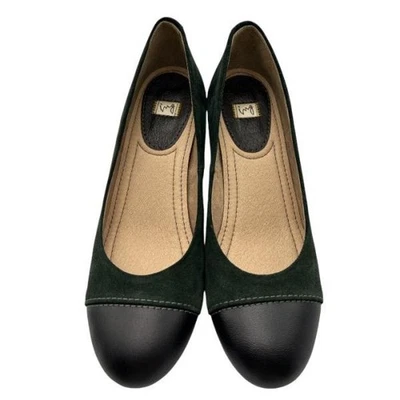 ingni Leather Suede PUMPS 22.5cm EE W4 Used - Image 1 of 4