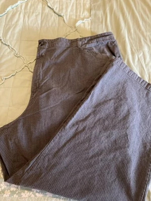 White Stag Women’s 26W Gray Stripe  Dress Slacks Plus Size - Image 1 of 4