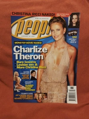 People magazine February 16, 2004,Charlize Theron,Christina Ricci,Anna Taverner - Image 1 of 4