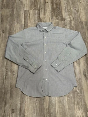 Brooks Brothers Black Fleece Button Down Shirt Mens Sz BB3 Black White - Image 1 of 4