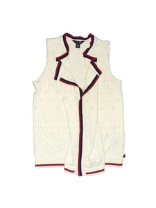 Tommy Hilfiger Girls Ivory Sweater Vest 8 - Picture 1 of 2