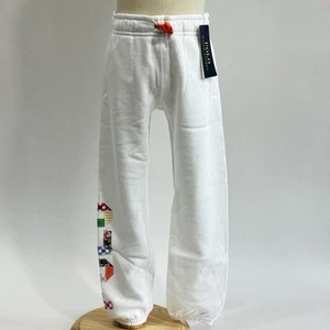 Polo Ralph Lauren Toddler Girls Mixed Logo Joggers, White, Size 5 NWT - Picture 1 of 5