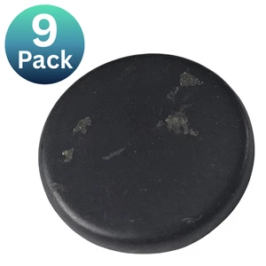 Pegatina de teléfono con protección EMF de piedra shungita 19 mm sin pulir / paquete de 9 - Imagen 1 de 7