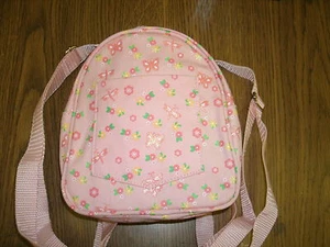 Girl's Backpack 6" X 7" with Shoulder Straps Butterfly Design NEW - Picture 1 of 1