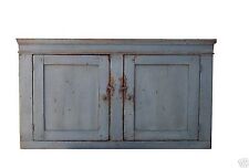  PRIMITIVE RUSTIC WALL CUPBOARD CABINET PAINTED COUNTRY FARMHOUSE FURNITURE PINE