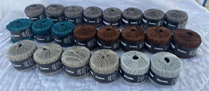 LOT 22 NEW S CHARLES STELLA CELINE YARN SKEINS METALLIC 4 COLORS SILK METALLIC - Picture 1 of 14
