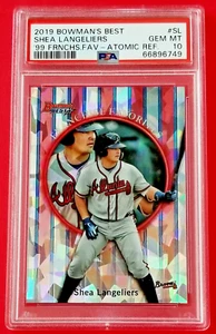 2019 Bowman's Best *Shea Langeliers* '99 FRNCHS. FAV Atomic Ref RC PSA Gem Mt 10 - Picture 1 of 2