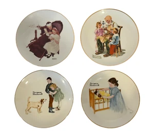 Set of 4 Vintage Norman Rockwell Collector Plates – 6.5 in Decorative Plates - Picture 1 of 6