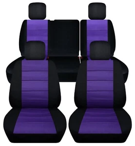 Fundas de asiento de auto para Jeep Cherokee 2019 a 2021 - Fundas de asiento Jeep de dos tonos - Imagen 1 de 1