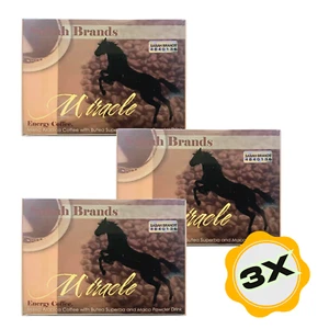 3X 20 Sachets Miracle Coffee Sabah Brand Enhancement Energy For Men & Women - Picture 1 of 8