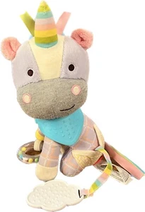 Peluche Skip Hop Unicornio 10” Sonajero Mordedor Bandana Amigos Bebé Juguete - Imagen 1 de 7