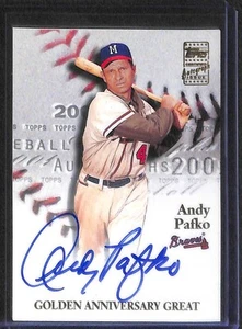 2001 Topps Golden Anniversary Autograph #GAA-AP Andy Pafko - Picture 1 of 2