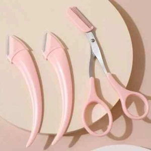 Eyebrow Grooming Set Eyebrow Trimming Kit Scissors Razor for  Men & Women - Picture 1 of 11
