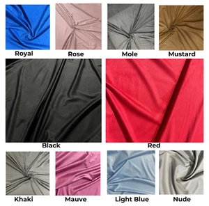 Stretch Suede Fabric - dressmaking material Soft and Flexible fabric - Picture 1 of 21