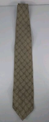 Corbata Bill Blass para hombre 100 % seda 4" W negra/dorada vintage  Foto 1 de 4