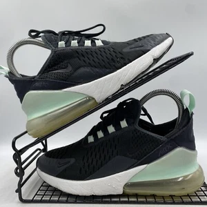Nike Air Max 270 Schwarz Grün Weiß Turnschuhe Gr. UK 3 Damen Strick Gym Laufen Yoga - Bild 1 von 8