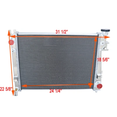 3 Row Radiator for 2004-2009 Dodge RAM 1500 2500 3500 3.7L 4.7L 5.7L 5.9L US Foto 1 de 4