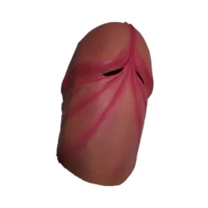 Funny Latex Penis Dick Head Full Face Mask for Halloween Cosplay Party - Picture 1 of 6
