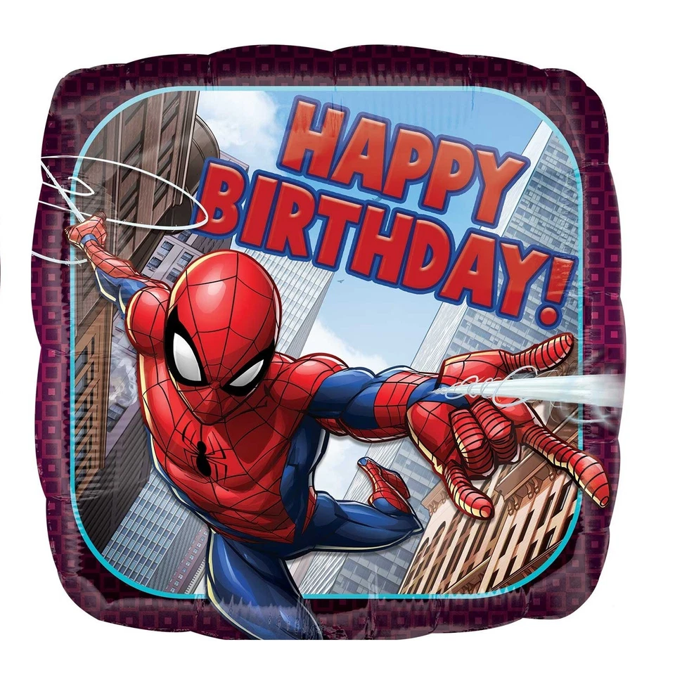 Spiderman Happy Birthday 17 Inch Foil Balloon Birthday Party Decoration - Image 1 of 1