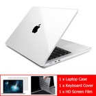 For Macbook Air 13.6" A3449 A3240 M4 Hard Case &Keyboard Cover &Screen Protector
