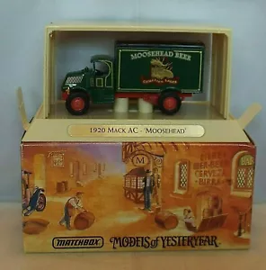 MATCHBOX COLLETIBLES YGB09 1920 Mack AC Truck MOOSEHEAD Great Beers ISSUE 1 - Picture 1 of 4