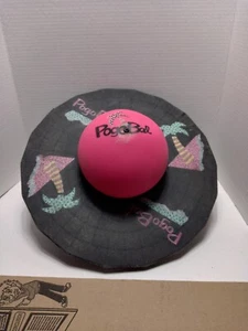 Vtg 1980s Pogo Bal Pogo Ball Original Hasbro Black/ Pink Palm Tree - Picture 1 of 8