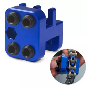Piastra laterale Master Link catena pressa utensile 520 525 530 adatto moto ATV blu - Foto 1 di 7