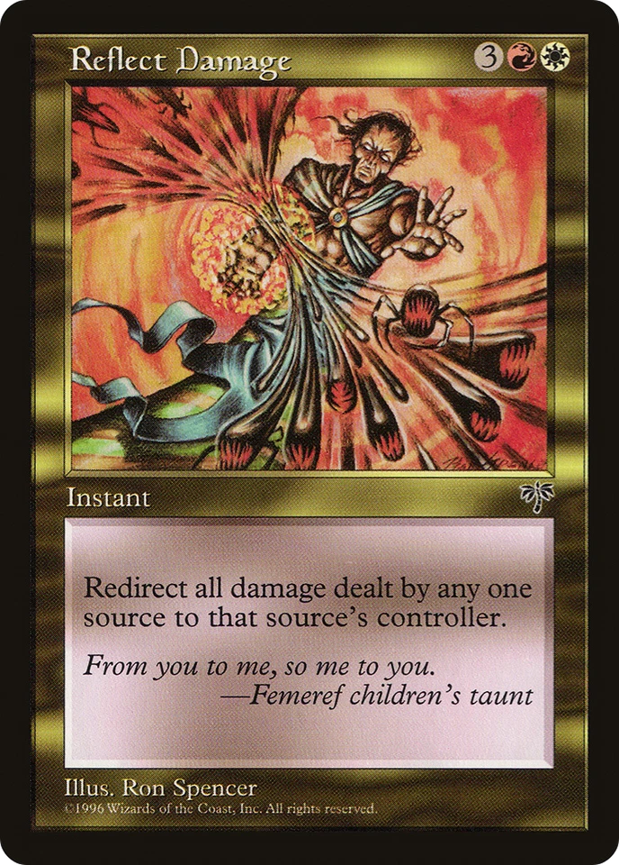 Reflect Damage X (1) MTG Mirage Excellent/Near Mint - R277 - 4RCards - Image 1 of 1