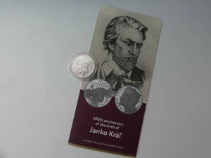 SLOWAKEI 2022 10 EURO SILBER MÜNZE COIN ST BU - JANKO KRAL - - Picture 1 of 5