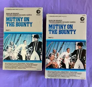 Mutiny on the Bounty 1st VHS Release 1981 MGM Big Box 2-Tape Set Marlon Brando - Picture 1 of 7