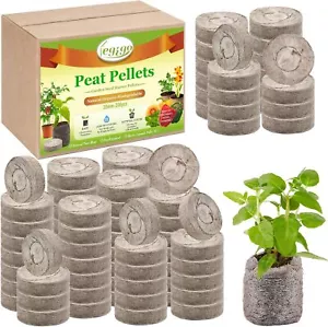 200 Pcs 30mm Seed Starter Peat Pellets Pods for Seedlings- Compressed Starting - Picture 1 of 3