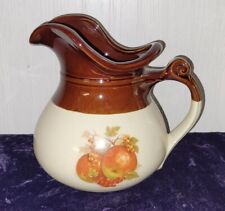 VINTAGE McCoy 7515 Old Art Pottery Pitcher Fruit Feista Pineapple BEAUTIFUL 