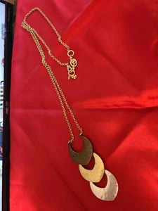 Lucky Brand Women's Necklace, Metallic, Gold, Silver toned,Style: Pendant Boho - Picture 1 of 4