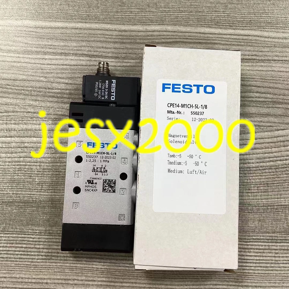 1PC NEW FESTO CPE14-M1CH-5L-1/8 550237 solenoid valve - Image 1 of 4